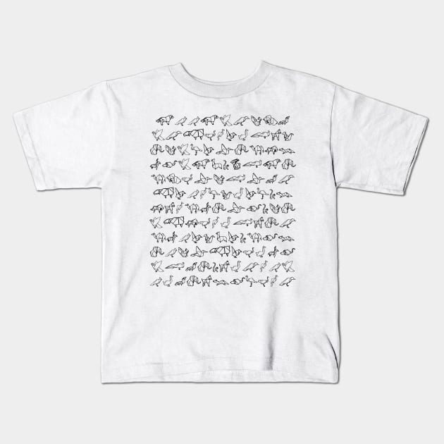 Polygon Art Kids T-Shirt by PolygoneMaste